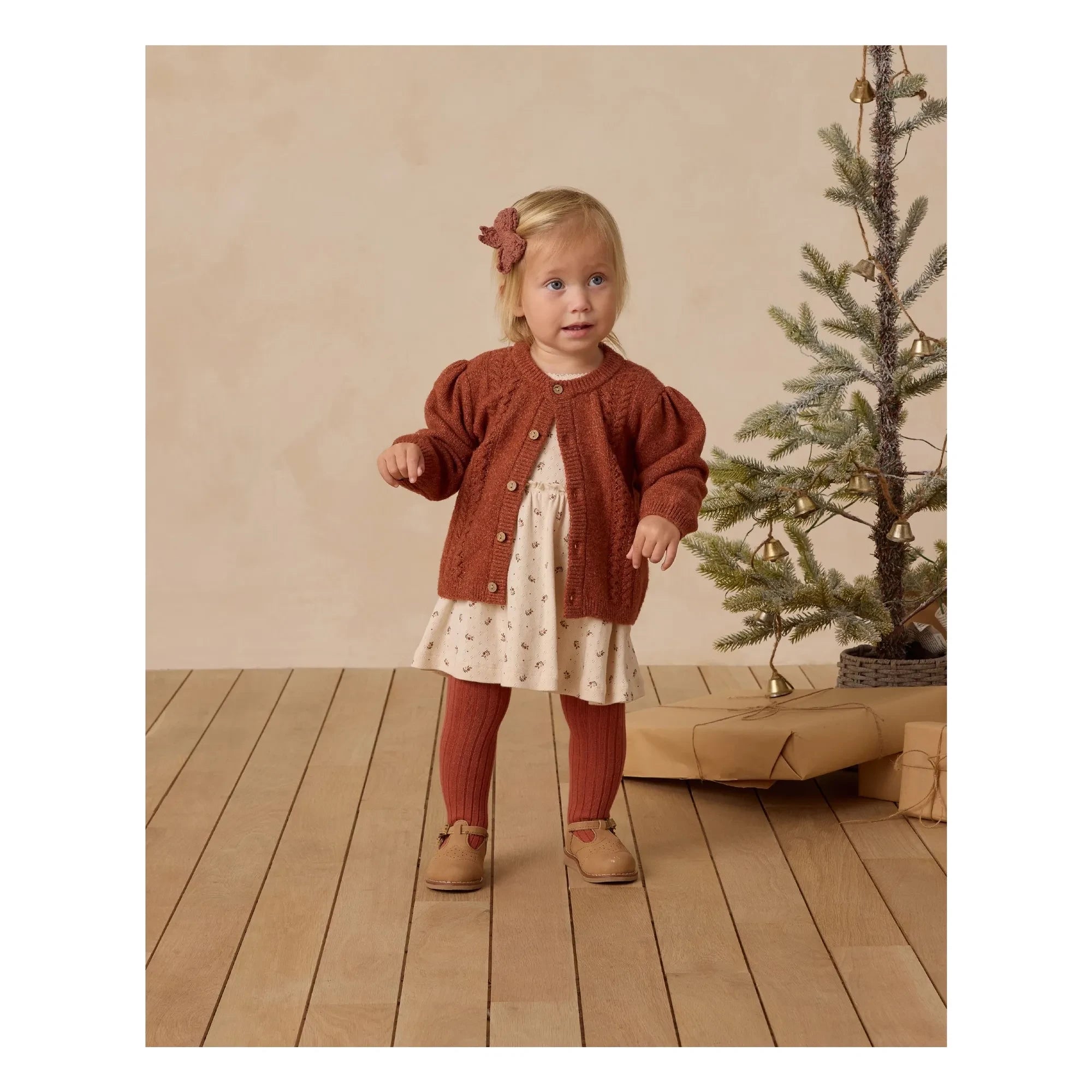 Quincy Mae - Barrette Düğüm Kanca | Rouge Brun
