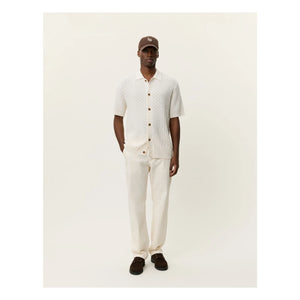 Les Deux - Gespertus Organic Cotton Short Sleeve Shirt | White
