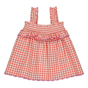 Hello Simone - Iris Vichy Top | Red