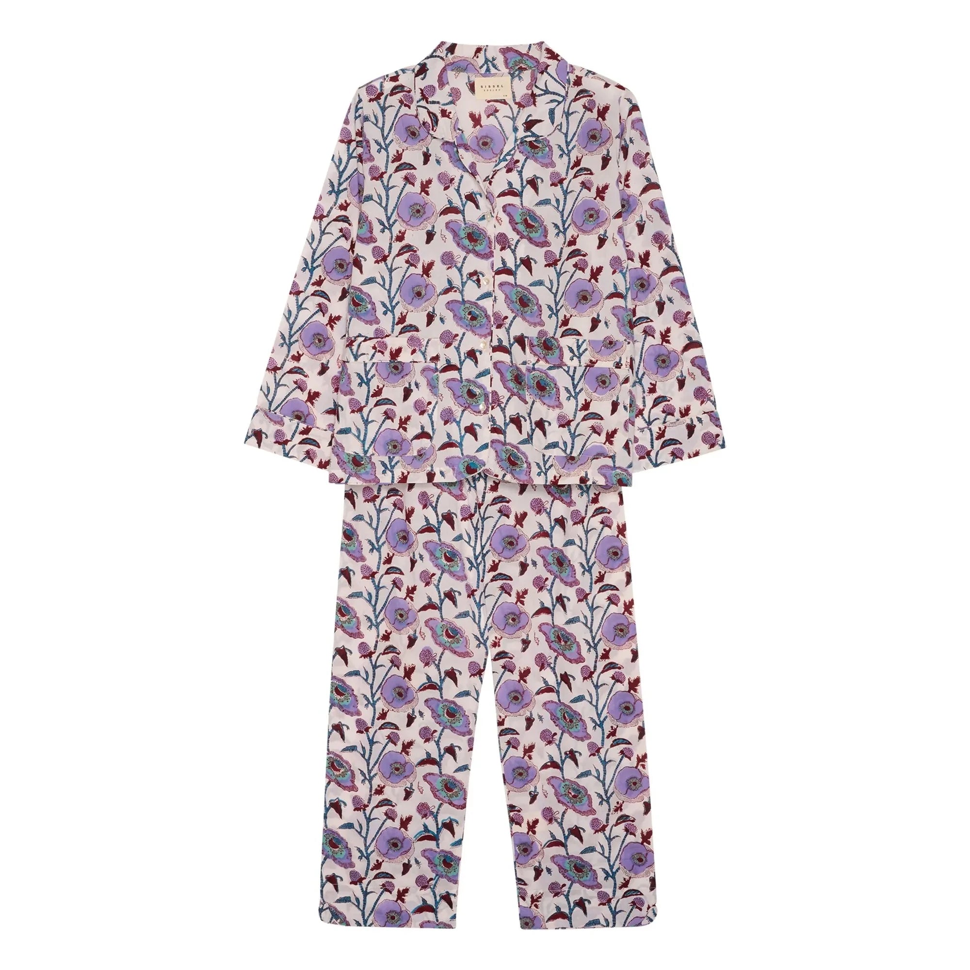 SISSEL EDELBO - Organic Cotton Pajamas | Purple