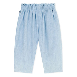 Petit Bateau - Linen Pants | Light Blue