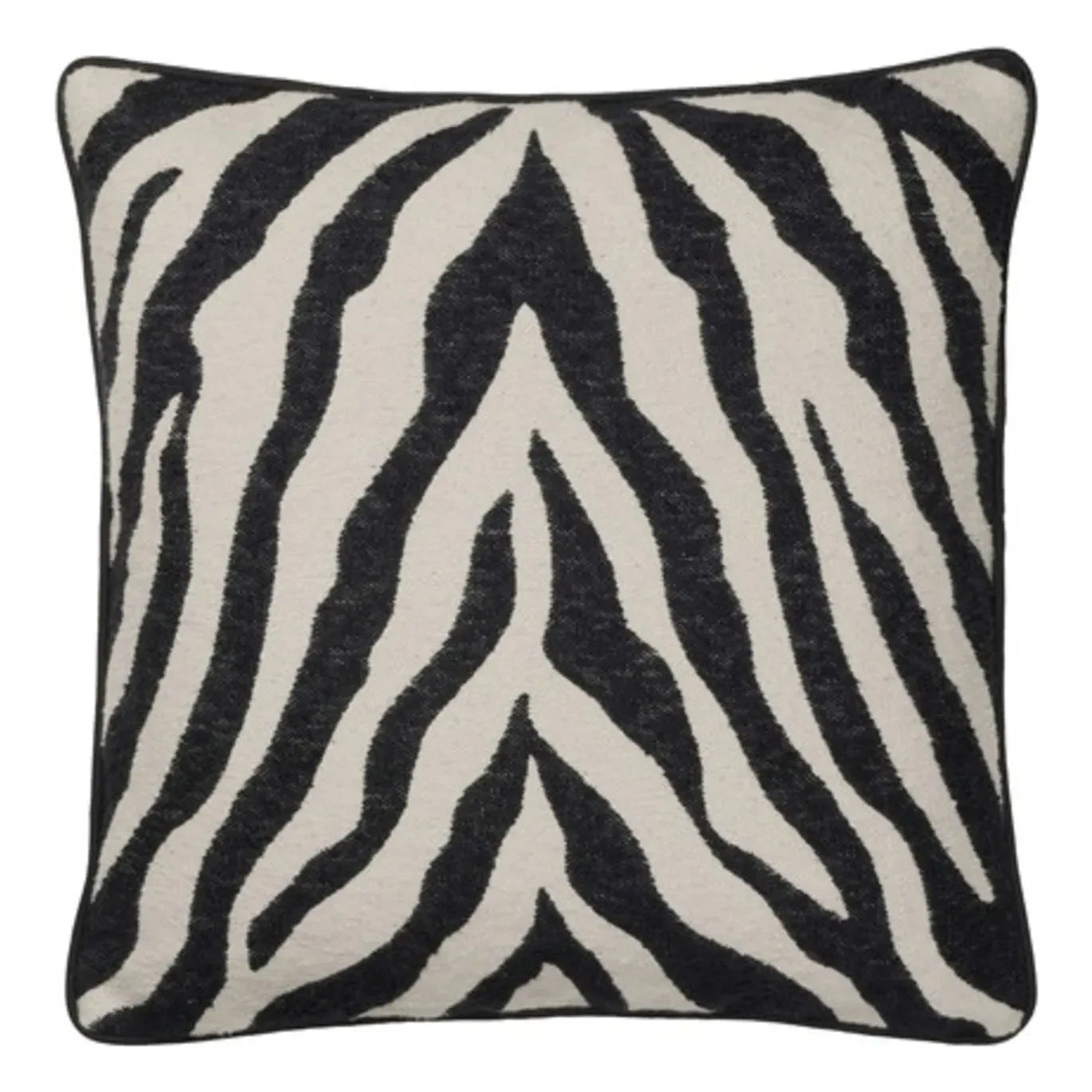 Broste Copenhagen - Zebra yastık kılıfı | Noir/Blanc
