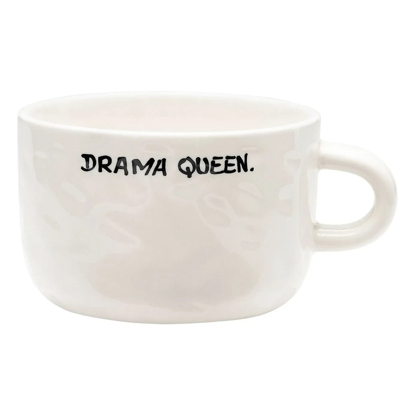 Anna + Nina - Drama Queen Cappuccino Kupası | Ecru