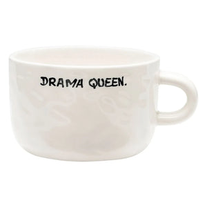 Anna + Nina - Drama Queen Cappuccino Kupası | Ecru