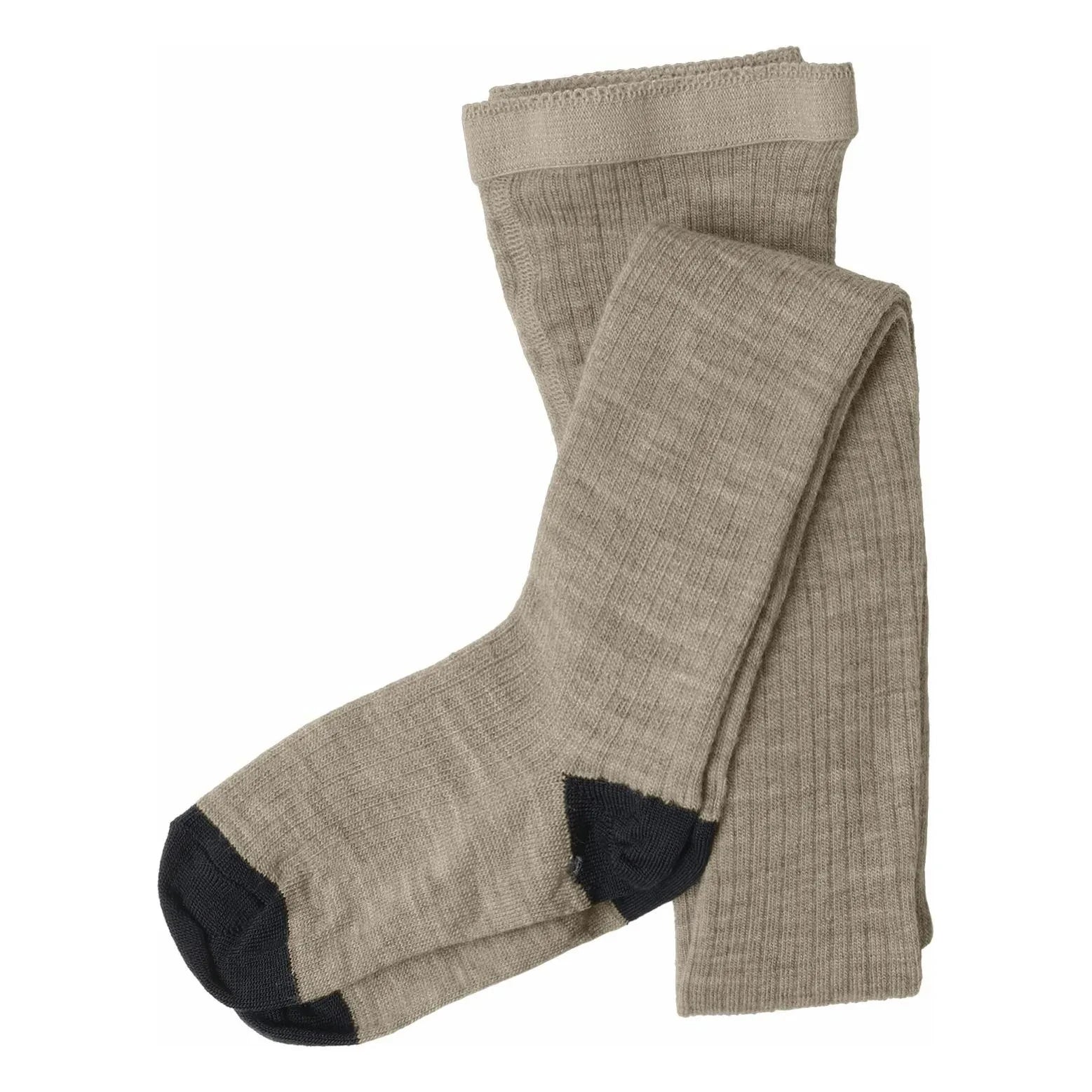 FUB - Wool Socks Tights | Heather Beige