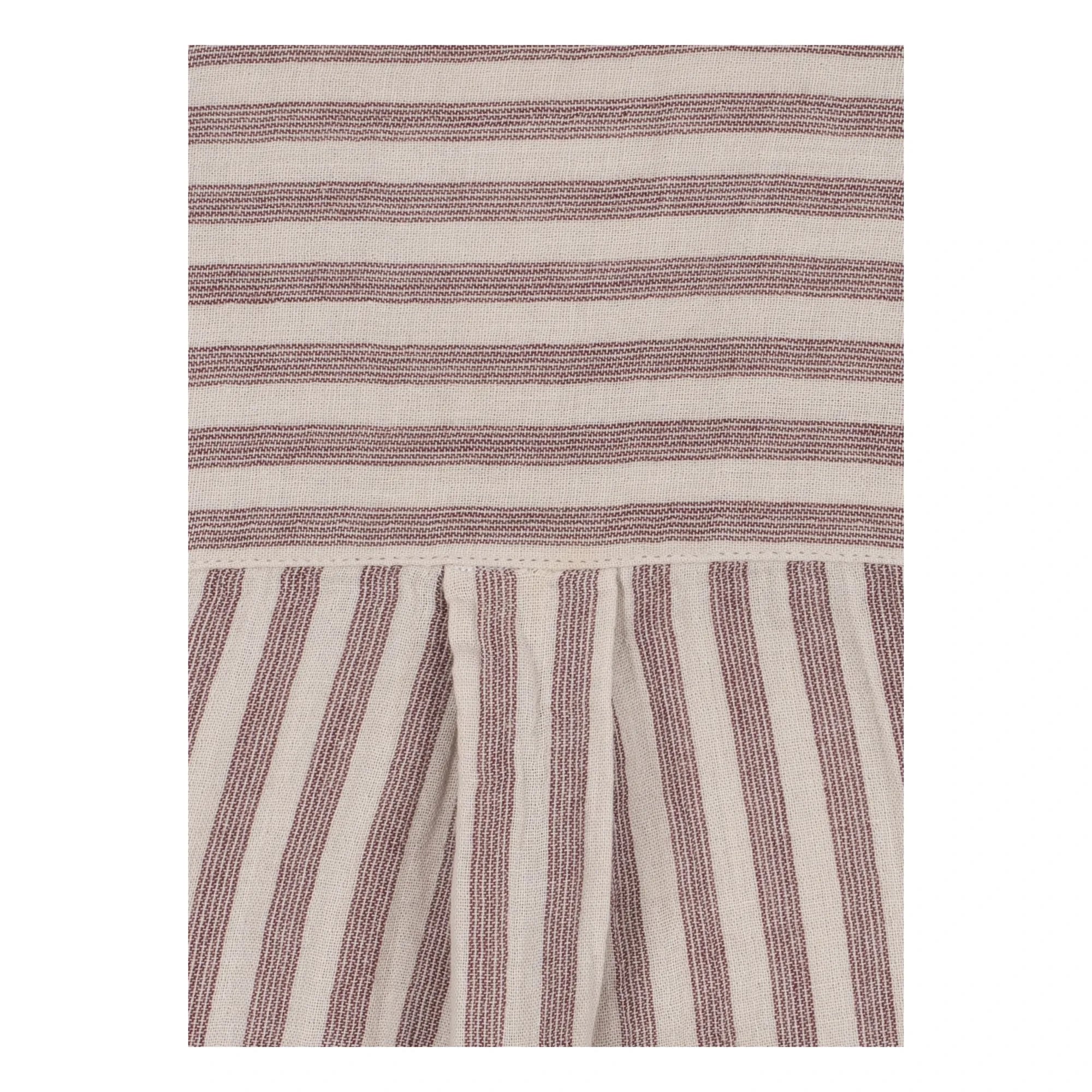 Konges Sløjd - Ely Striped Organic Cotton Shirt | Red