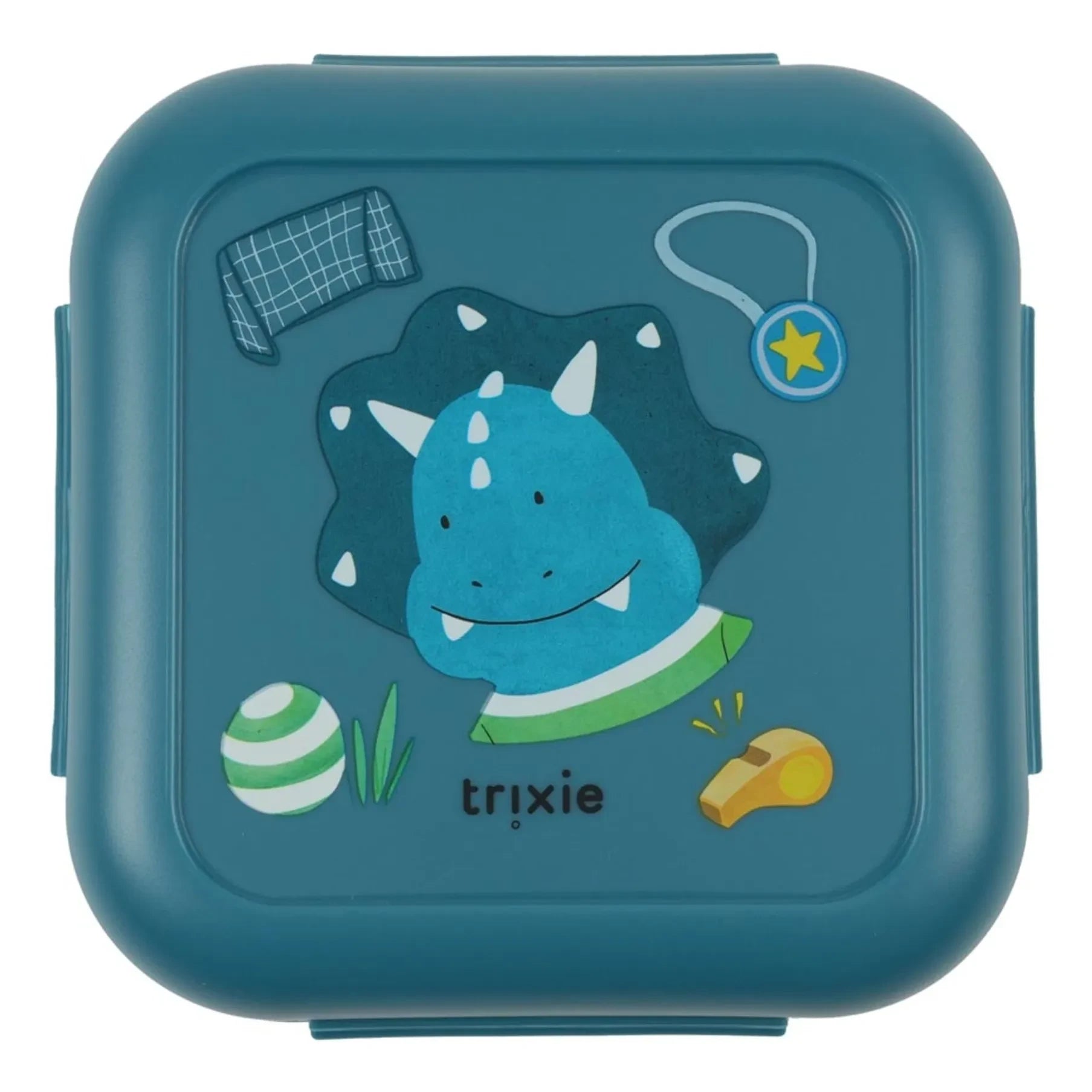 Trixie - Ballplayer Mr. Triceratops Klipsli Beslenme Kutusu | Mavi