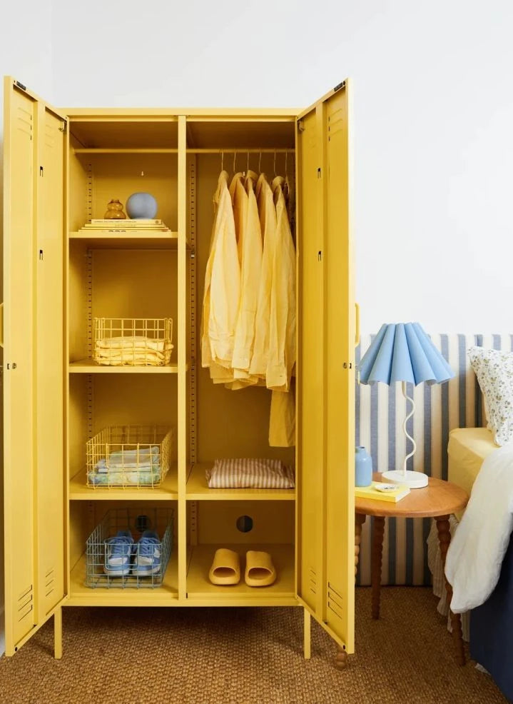 Mustard Made - Twinny Metal Cabinet | Pale Yellow
