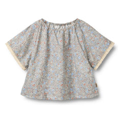 Wheat - Hannah Fleurie Organic Cotton Blouse | Light blue