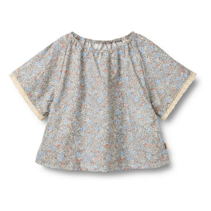 Wheat - Hannah Fleurie Organic Cotton Blouse | Light blue