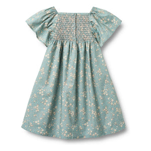 Wheat - Elva Fleurie Organic Cotton Dress | Light Blue