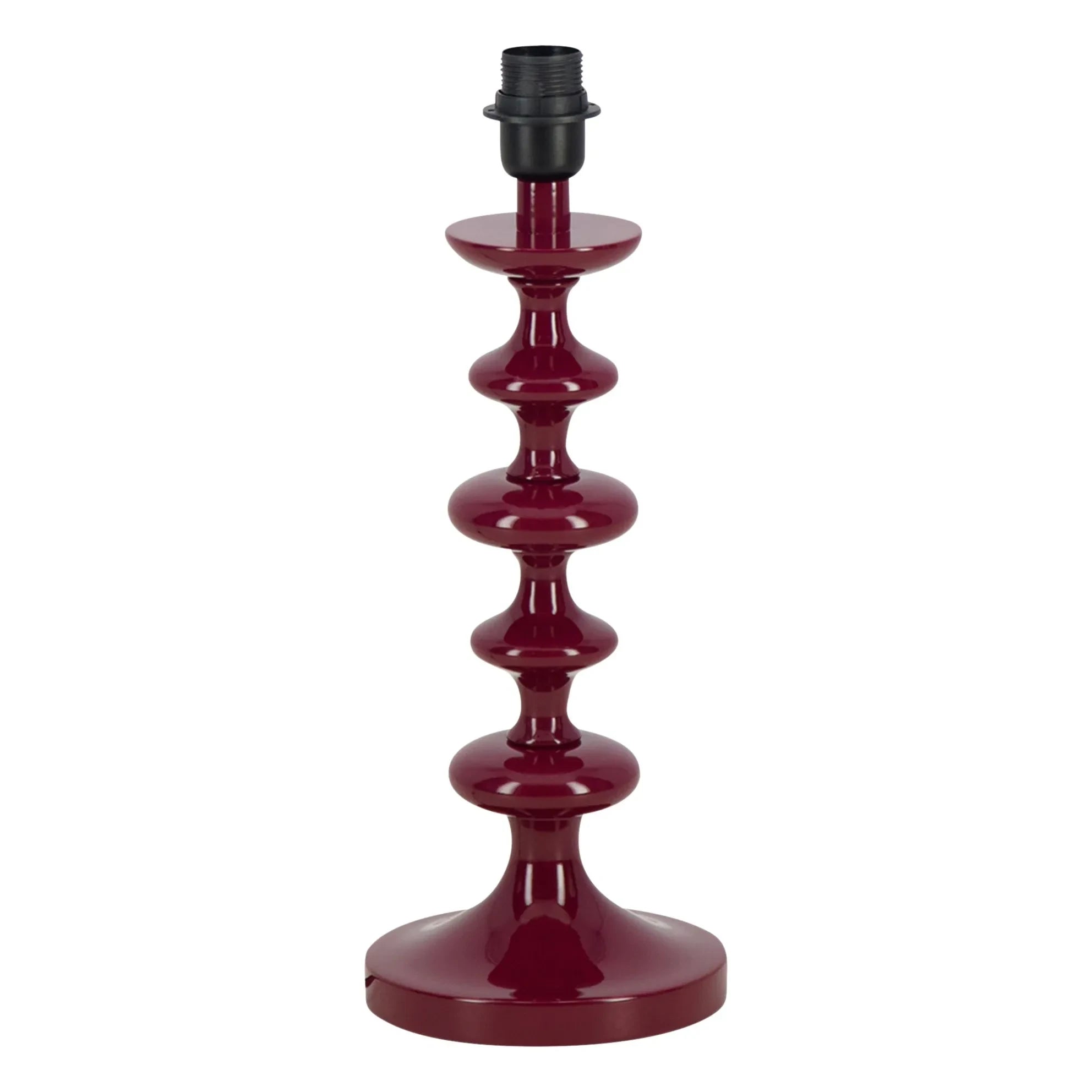 House of Capricorn - Freixo Wooden Lamp Base | Burgundy