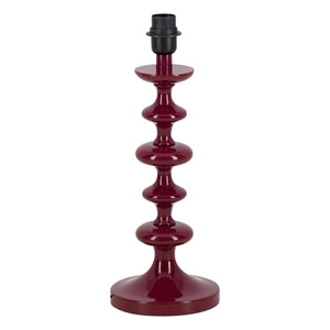 House of Capricorn - Freixo Wooden Lamp Base | Burgundy