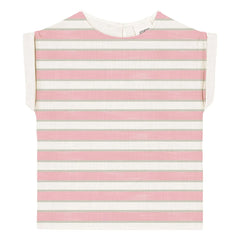 Studio Bohème - Praslin Striped Cotton Jersey T-Shirt | Pink