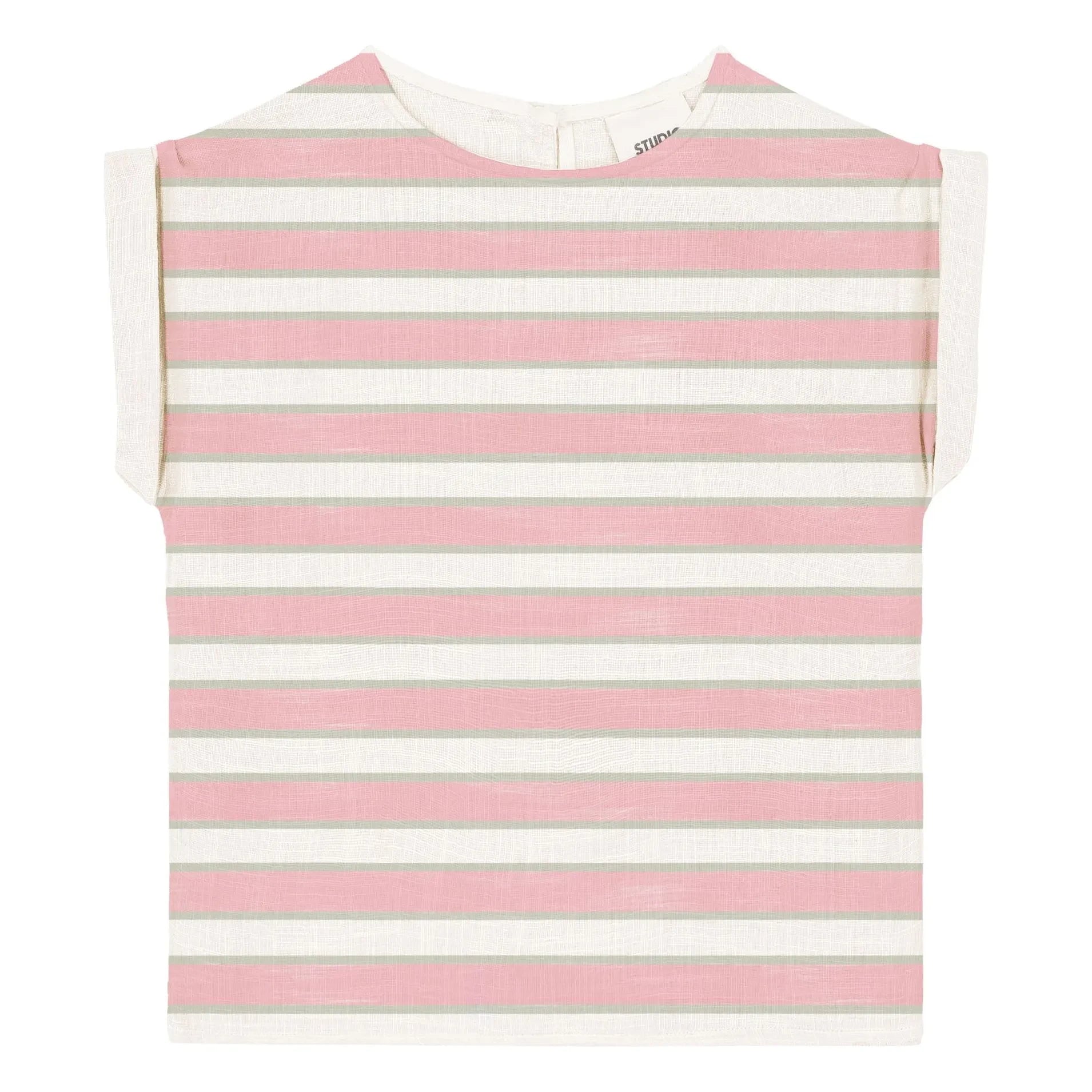 Studio Bohème - Praslin Striped Cotton Jersey T-Shirt | Pink