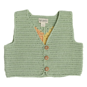 Kalinka - Sleeveless Sahara Knit Vest | Green