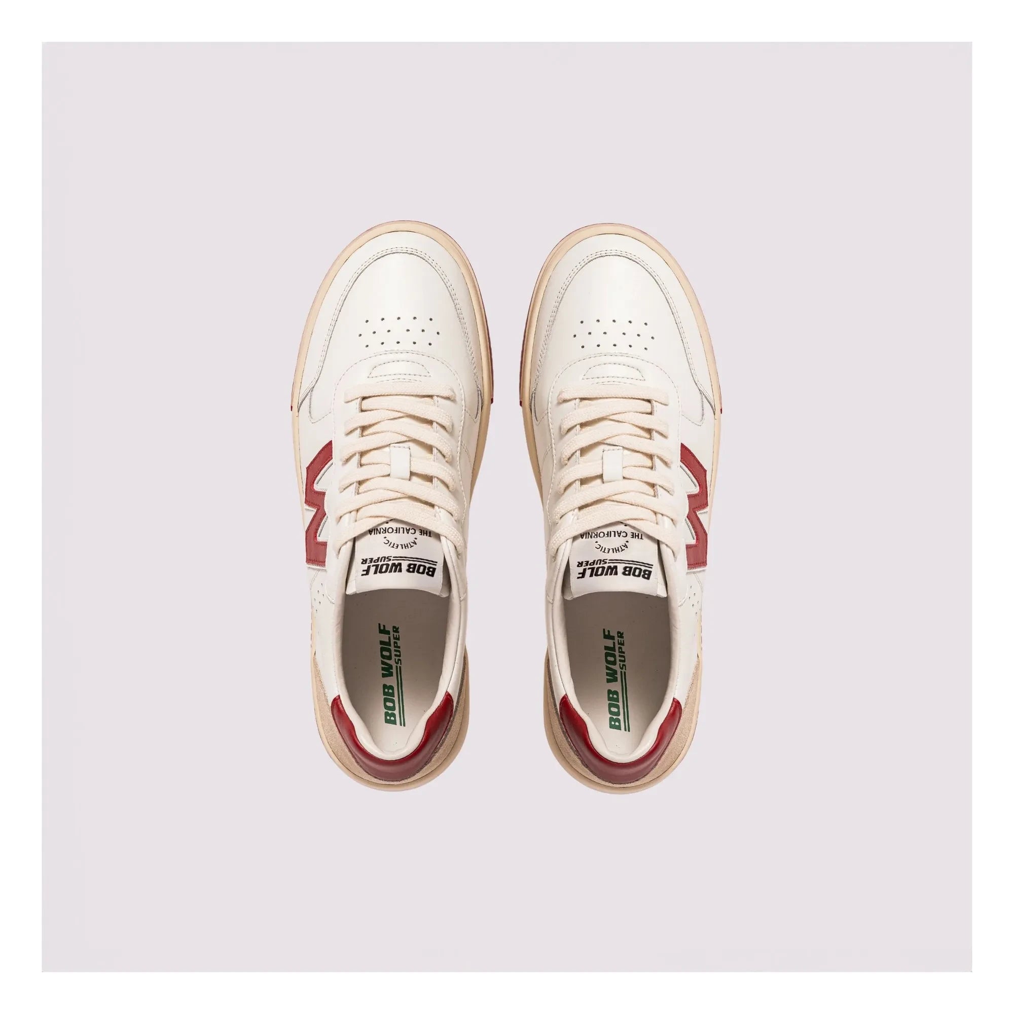 Bob Wolf - Legacy Deri ve Süet Sneakers | Kırmızı