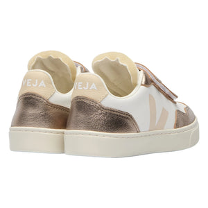 Veja - V-90 Deri Çizilme Sneaker O.T. | Bronz