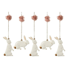 Maileg - Metal Easter Bunny Ornaments - Set of 5