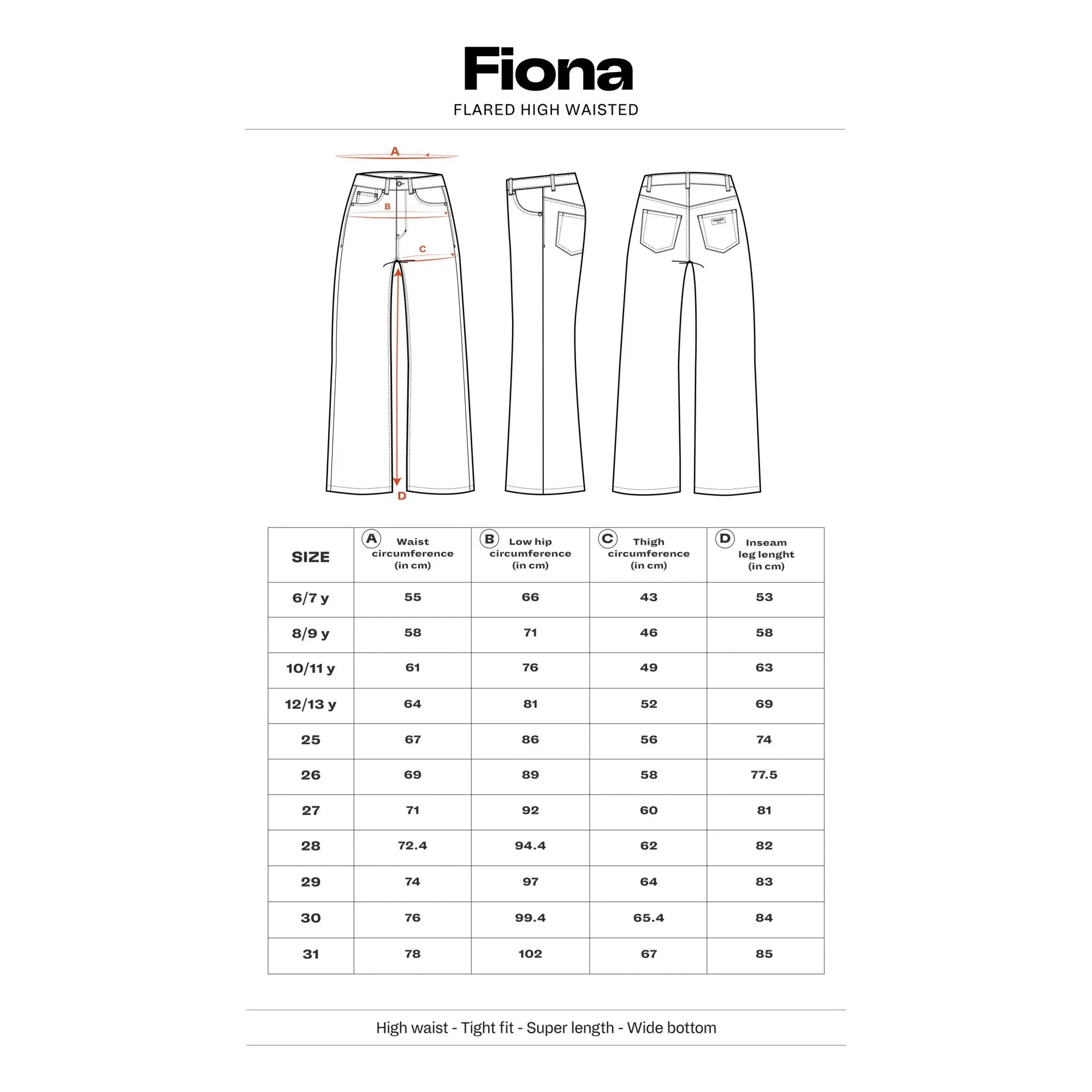Finger in the Nose - Fiona Spanish-Cut Jeans | Dark Black
