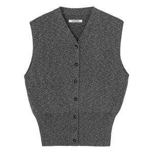 Cordera - Cotton Sleeveless Vest | Gray