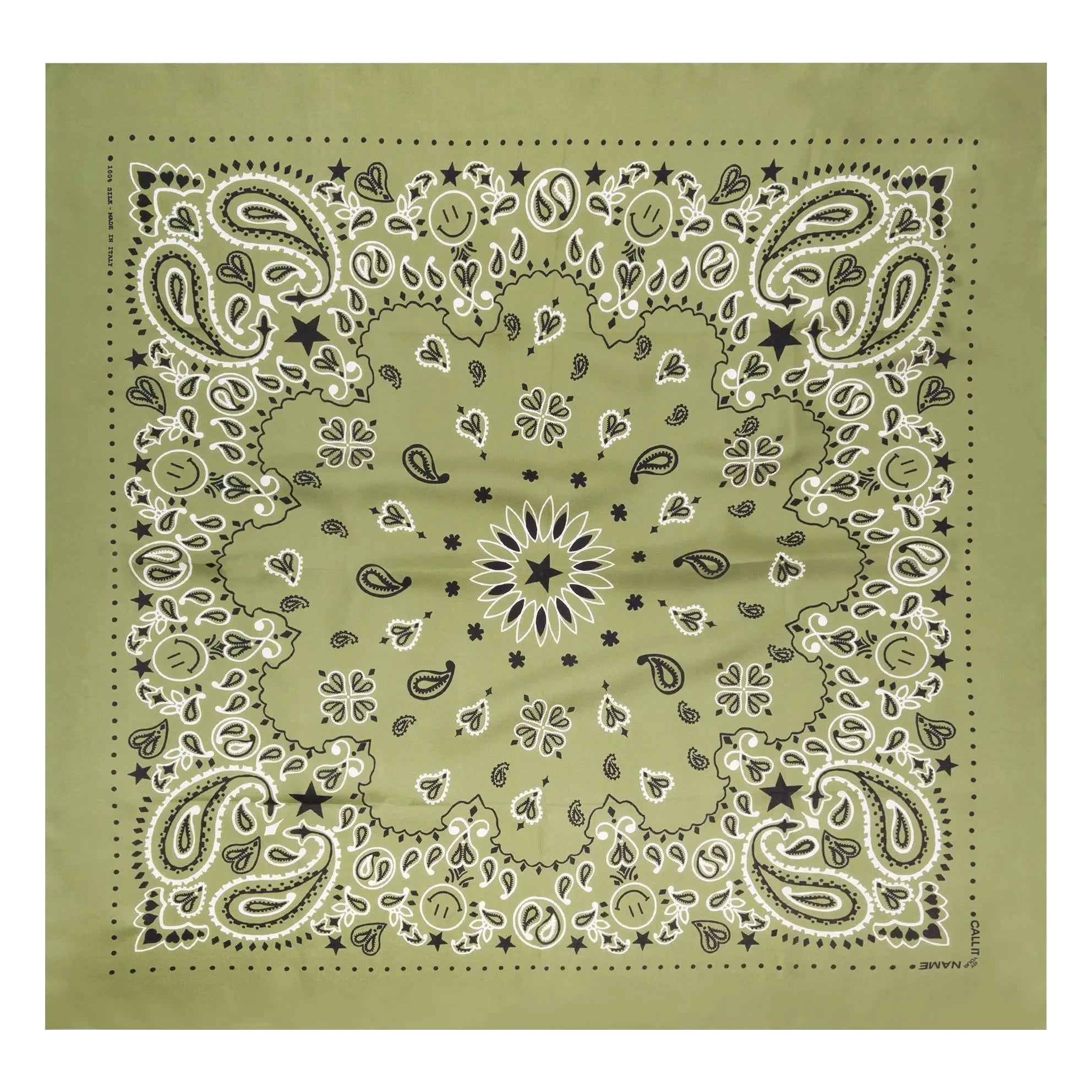 Call it by your name - Large Silk Bandana | Khaki