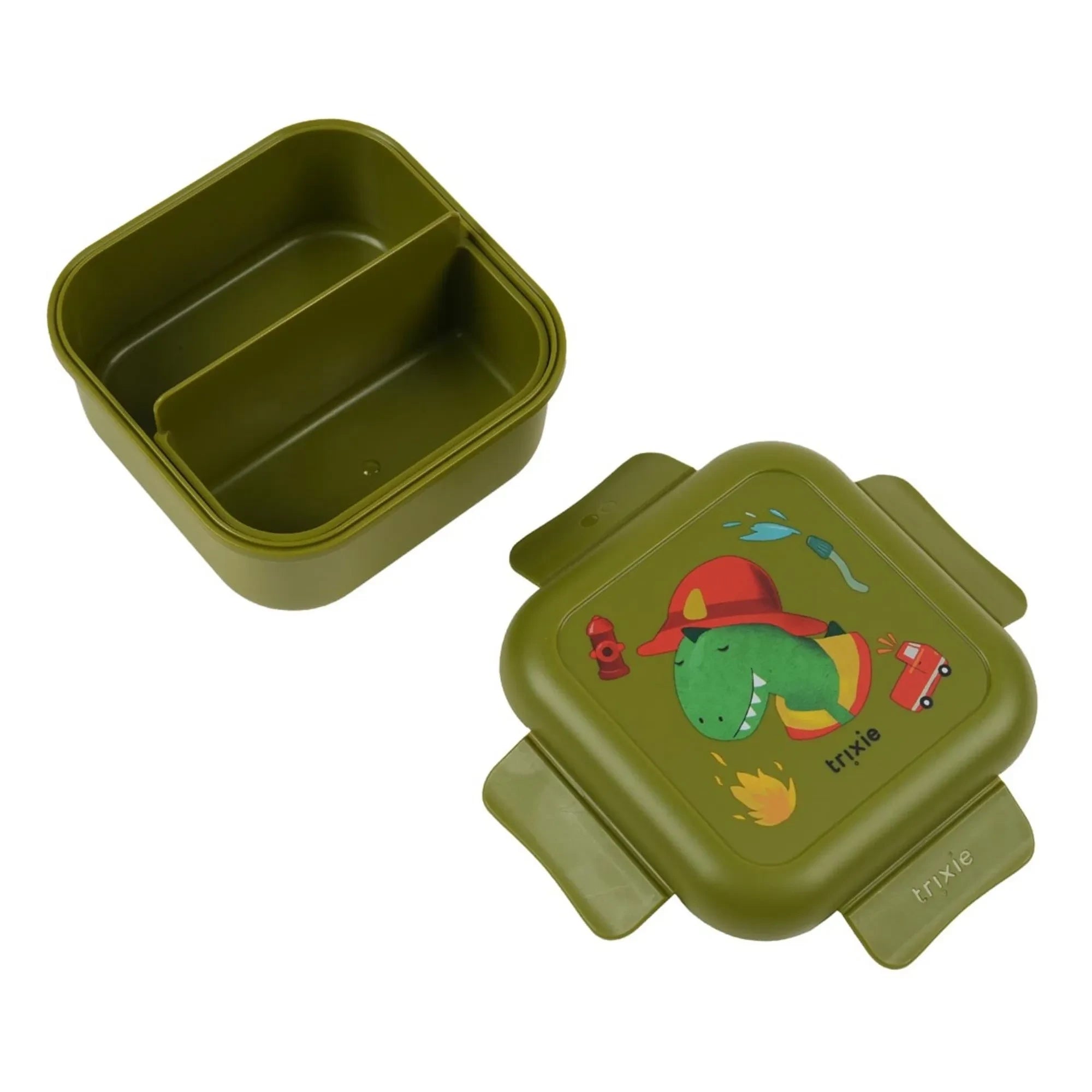 Trixie - Snack Box Klipsleri İtfaiyeci Mr. Dino | Yeşil