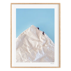 Ciel Glue - Mountain n°1 The Line poster - Limited Edition | Blue
