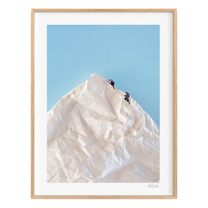 Ciel Glue - Mountain n°1 The Line poster - Limited Edition | Blue