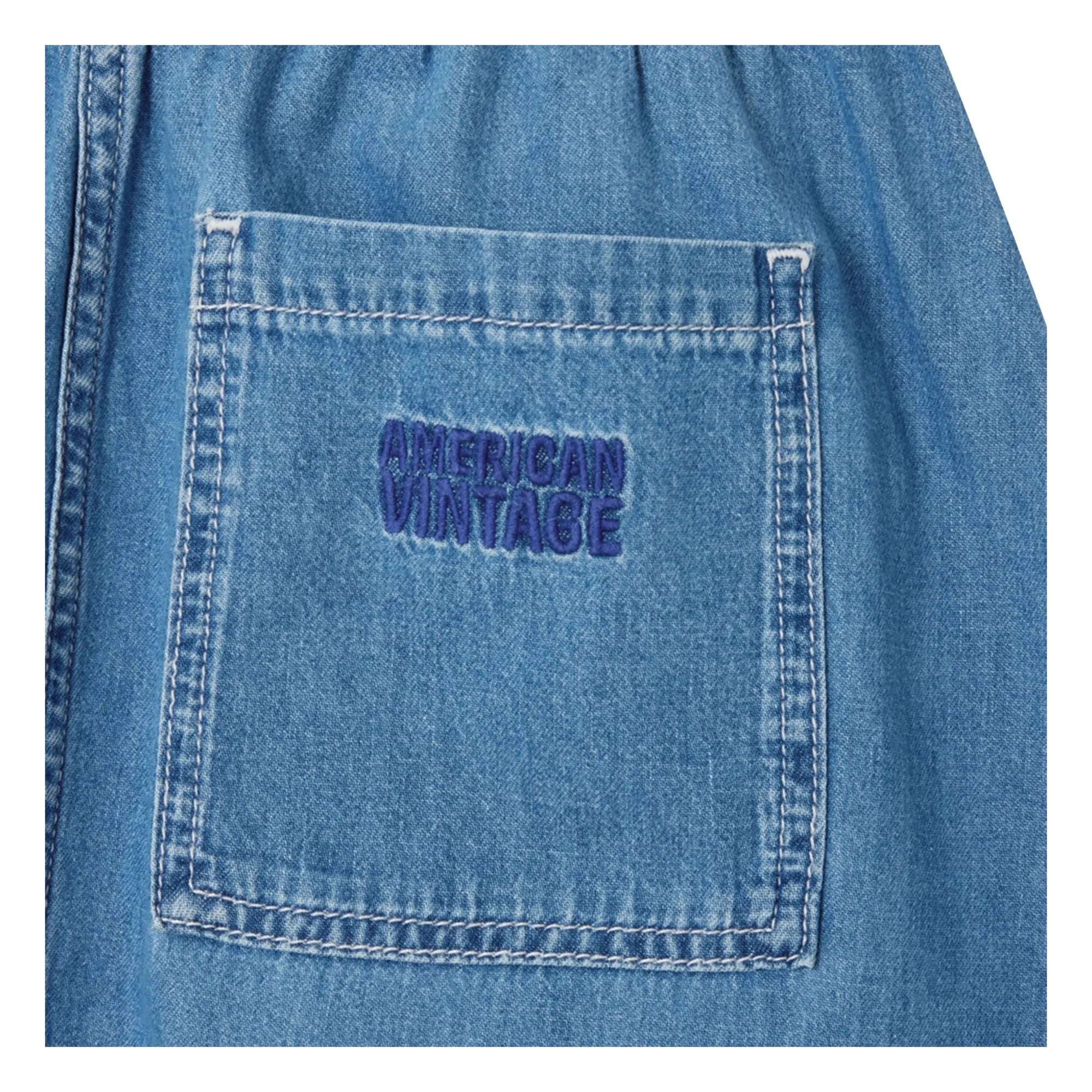 American Vintage - Izeway Cotton Skirt | Blue