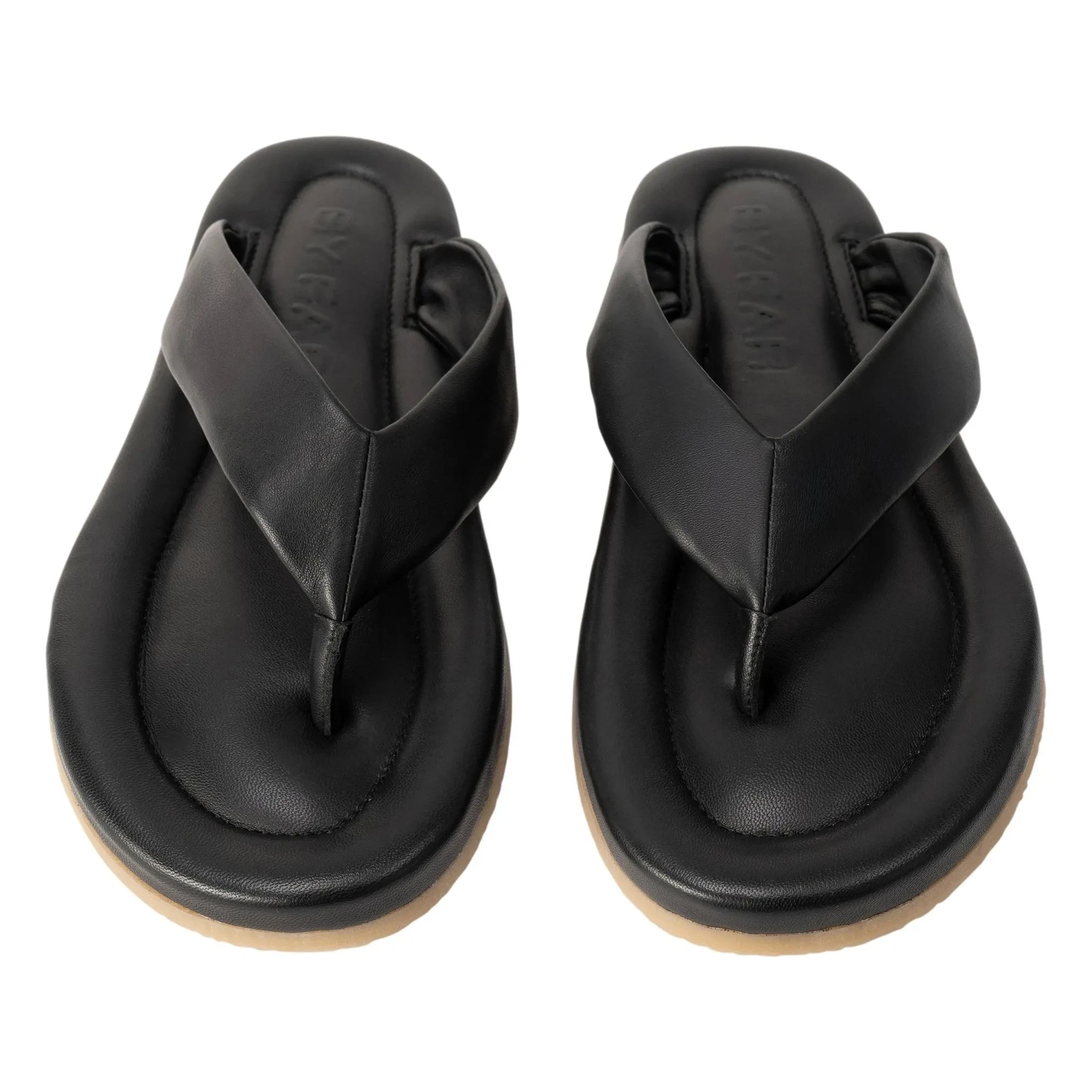 BY FAR - Dasha 2.0 Leather Sandals | Black