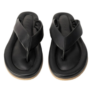 BY FAR - Dasha 2.0 Leather Sandals | Black