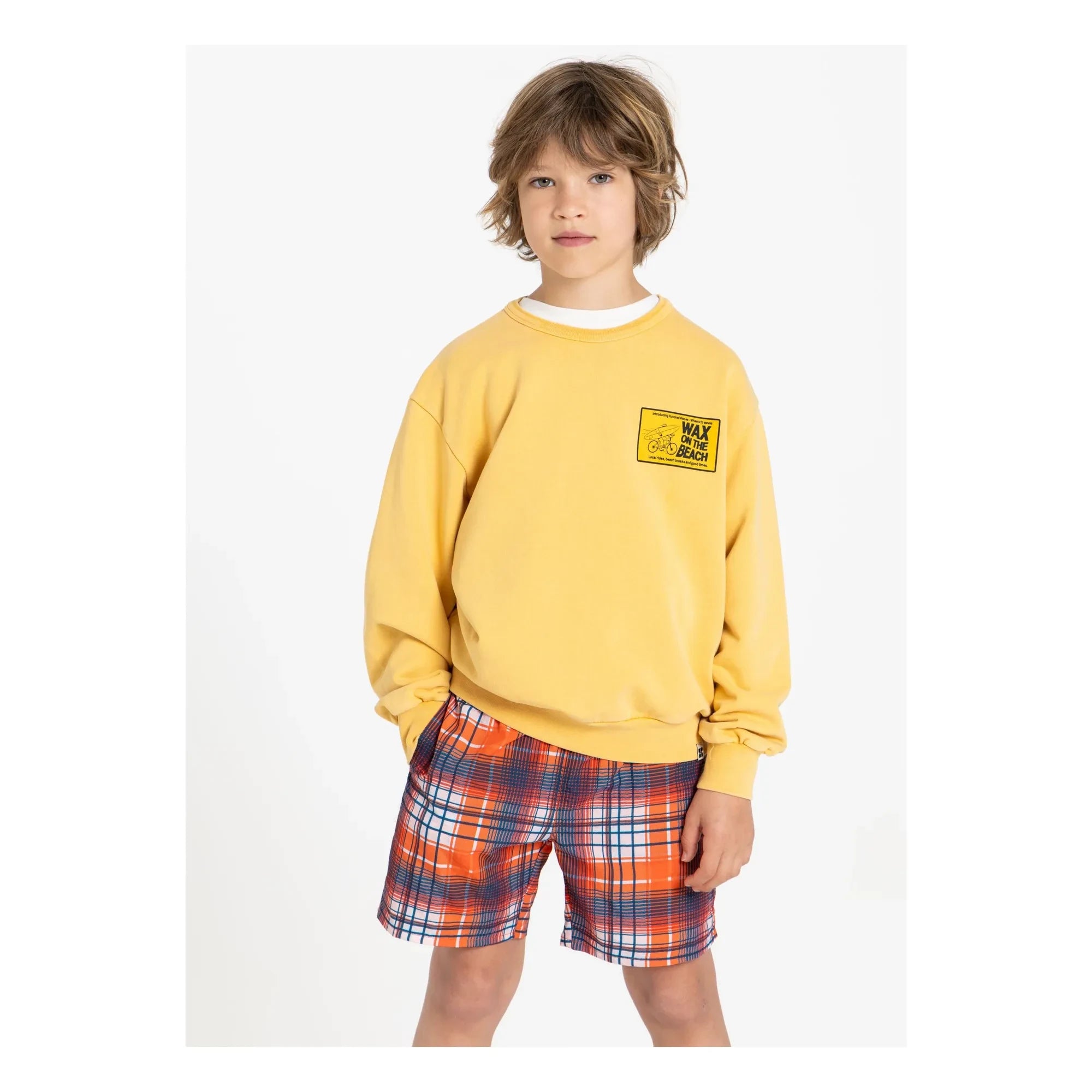 Hundred Pieces - Ryde Wax organik pamuklu sweatshirt | Hardal