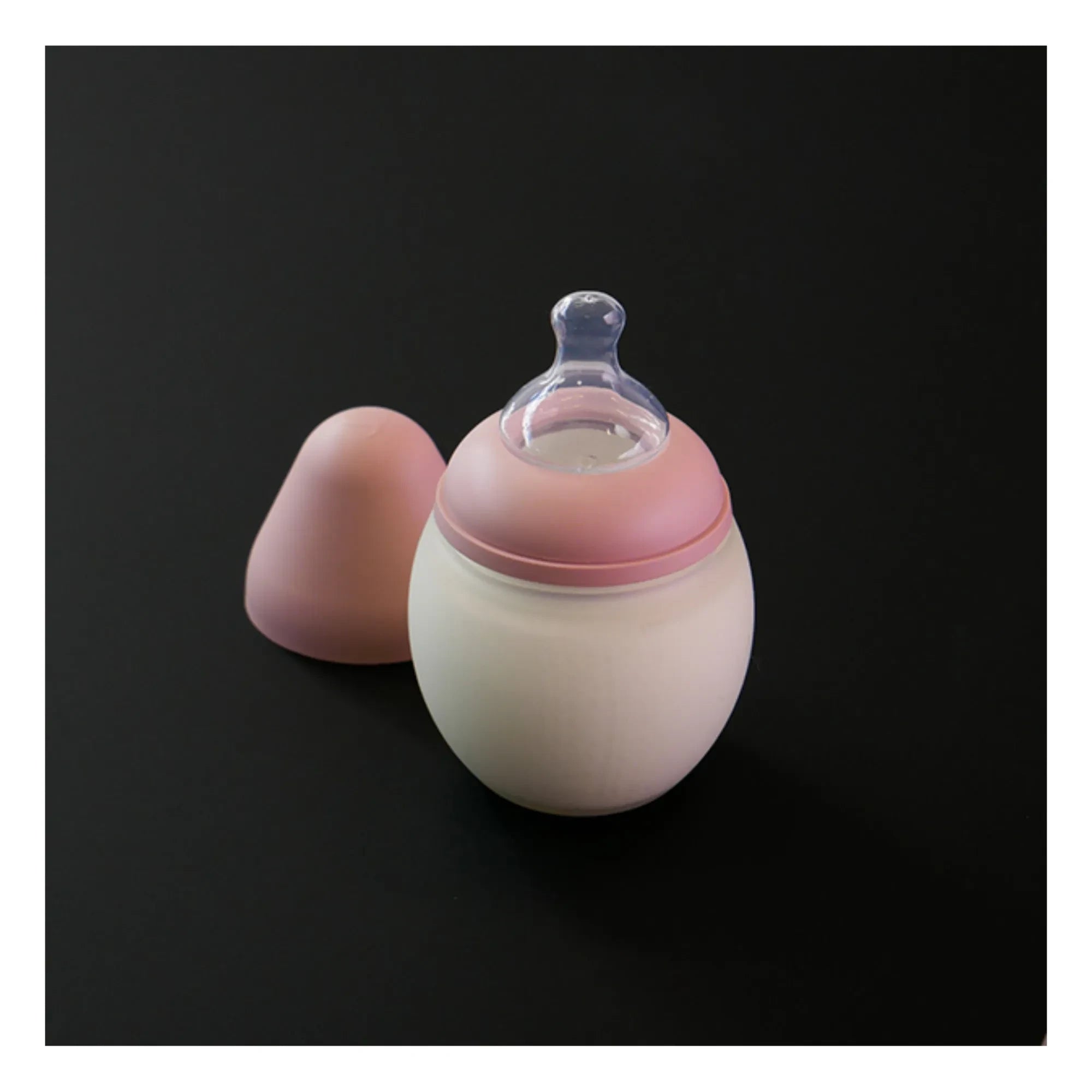 Elhée - Orthodontic Pacifier Medical Silicone Bottle | Blush