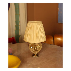 Doing Goods - Kiara Silk Lampshade | Pale Yellow