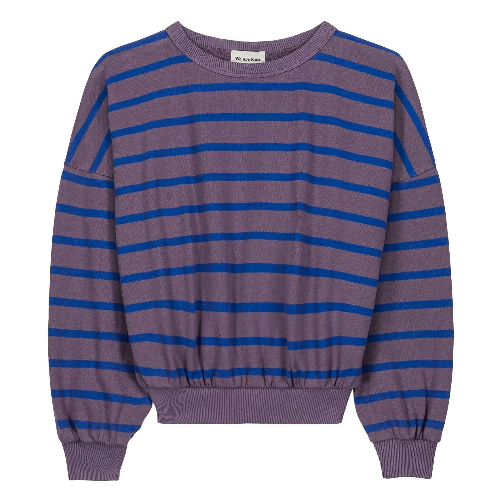We Are Kids - Tony striped organic cotton sweatshirt | Purple