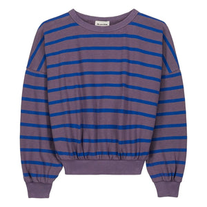 We Are Kids - Tony striped organic cotton sweatshirt | Purple