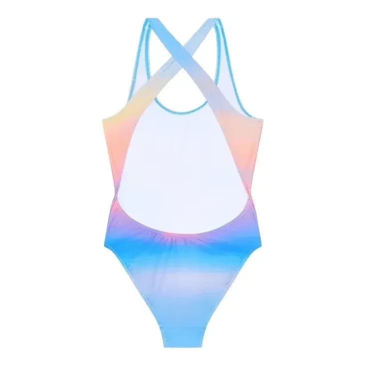 Finger in the Nose - Olivia Back-Closed Swimsuit | Light Blue