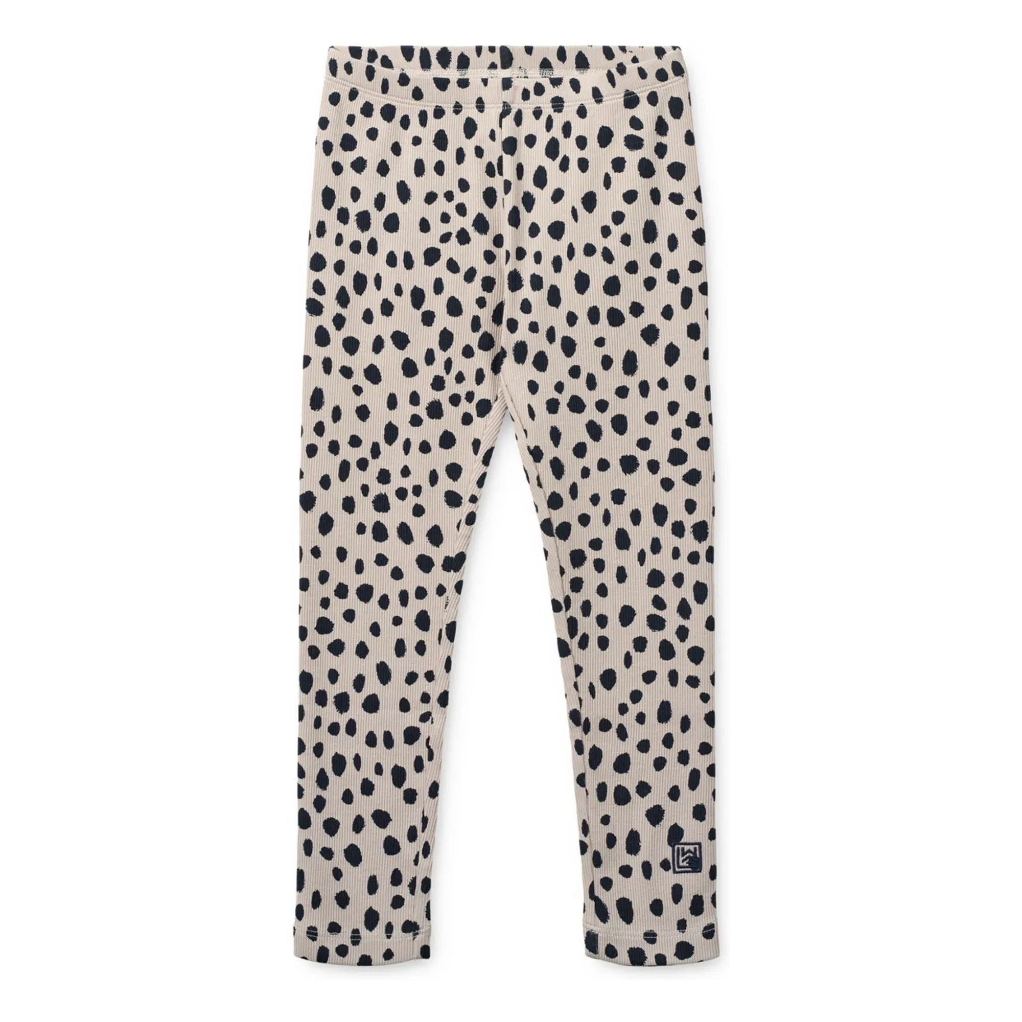 Liewood - Marien Leopard Organic Cotton Ribbed Leggings | Brown