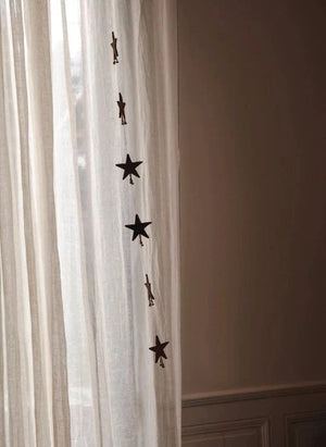 Muskhane - "Shooting Stars" Felt Garland | Mahogany