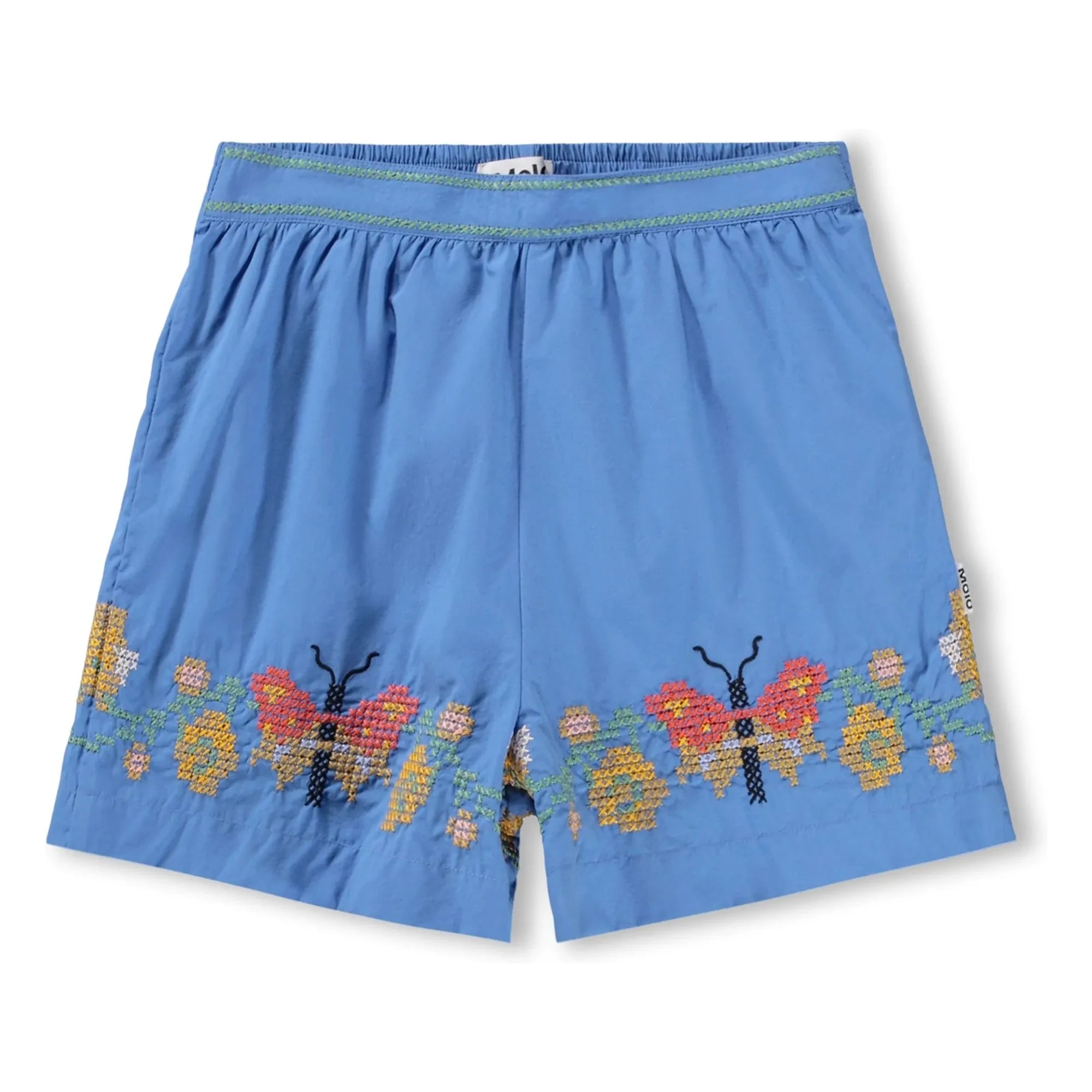 Molo - Ally Butterflies Organic Cotton Shorts | Blue