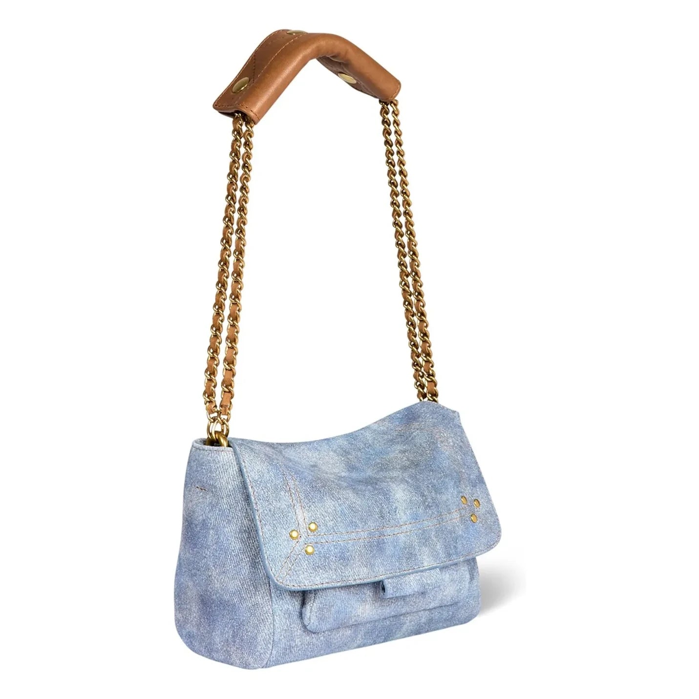Jérôme Dreyfuss - Bag Lulu S Croûte Velour | Washed Blue