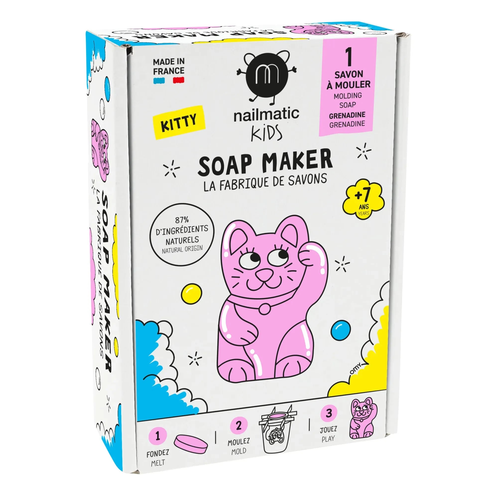 Nailmatic Kids - The Soap Factory Set - Kitty Edition - 1 Soap | Pink