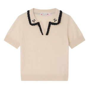 Bonpoint - Polo Lisette Wool | Ecru