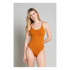 Smallable Woman - Amy 1-Piece Cross Back Swimsuit | Rust