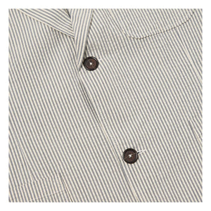 Universal Works - Striped Derby Jacket | Gray