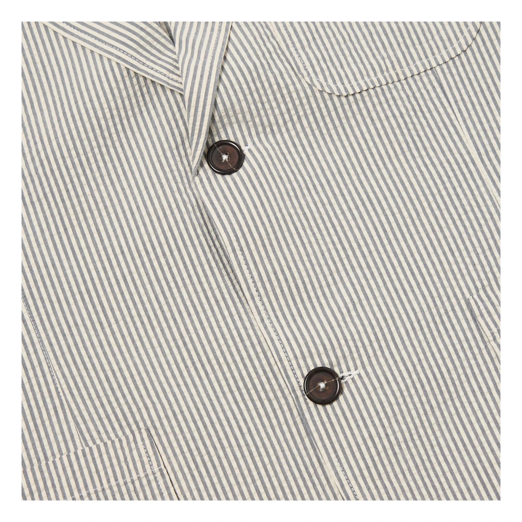 Universal Works - Striped Derby Jacket | Gray