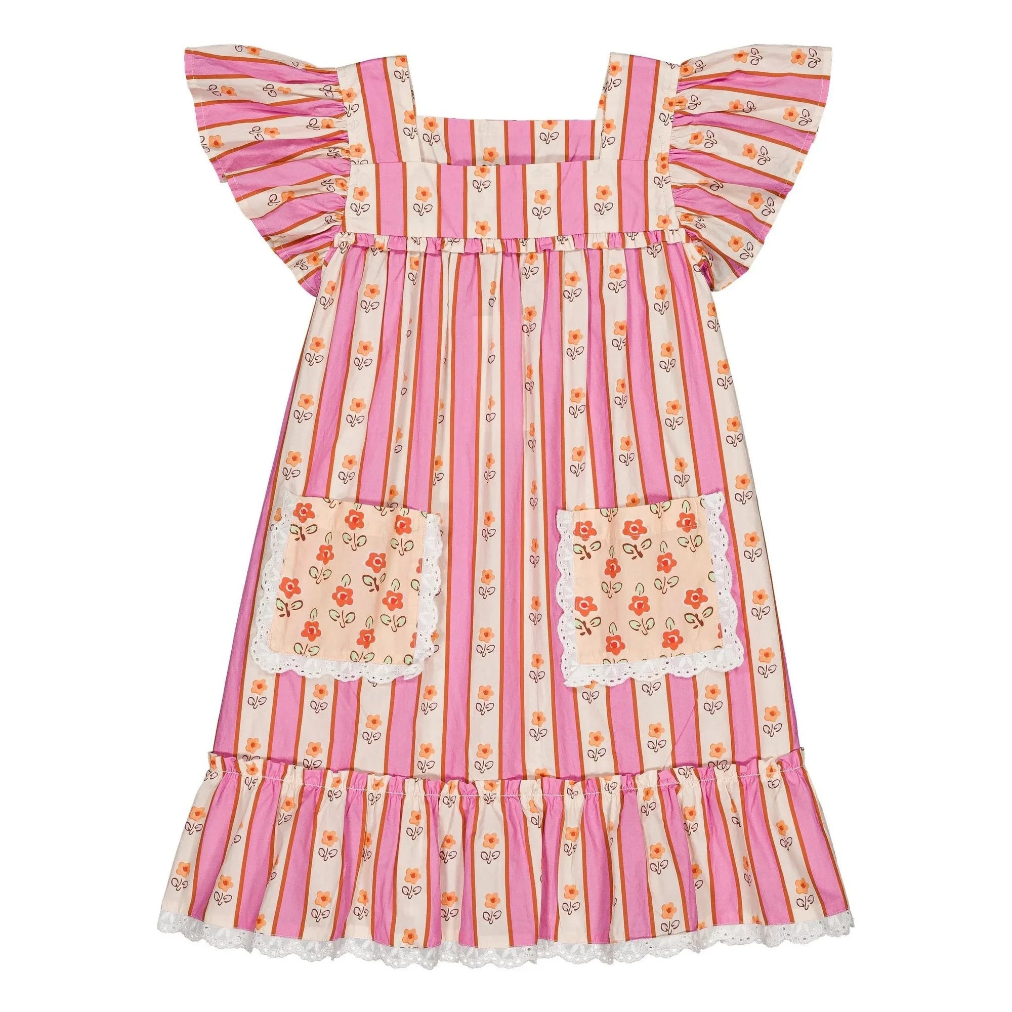 Hello Simone - Karinette Striped Dress | Pink