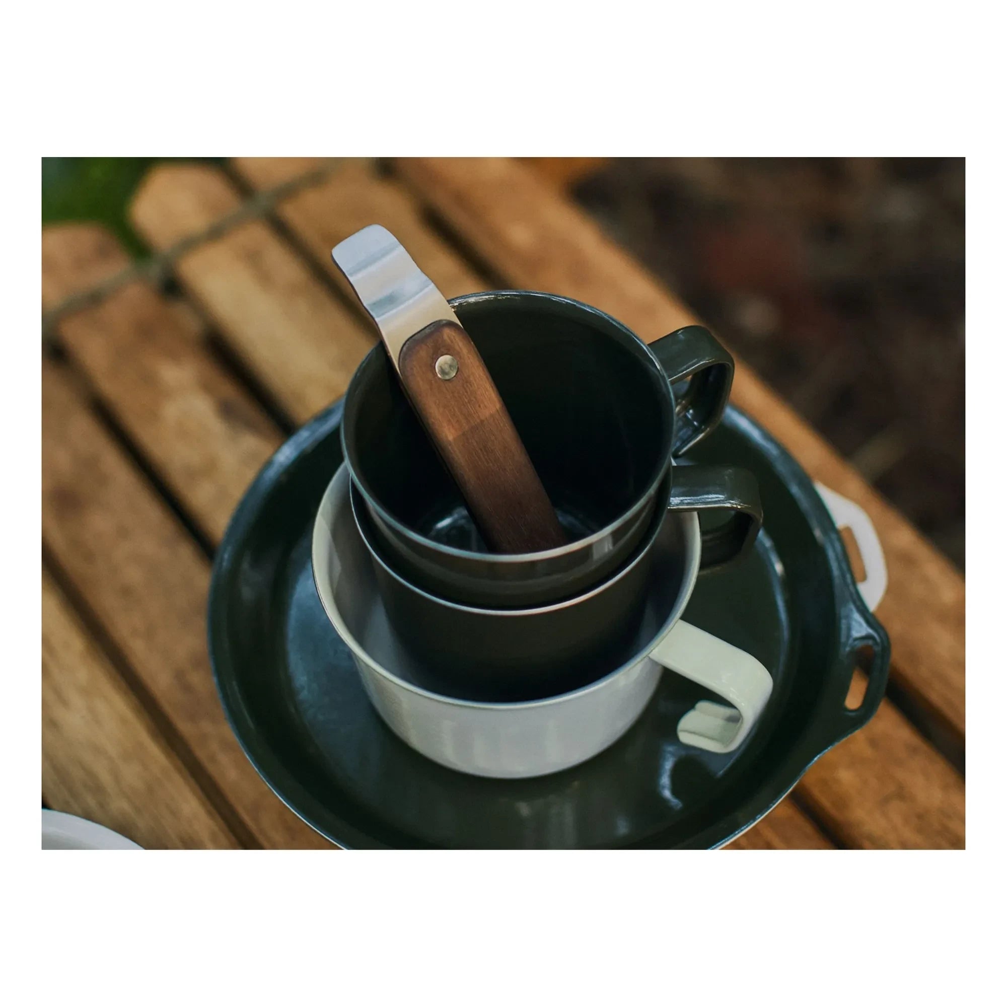 Kinto - Foris Enamel Mug | Forest Green
