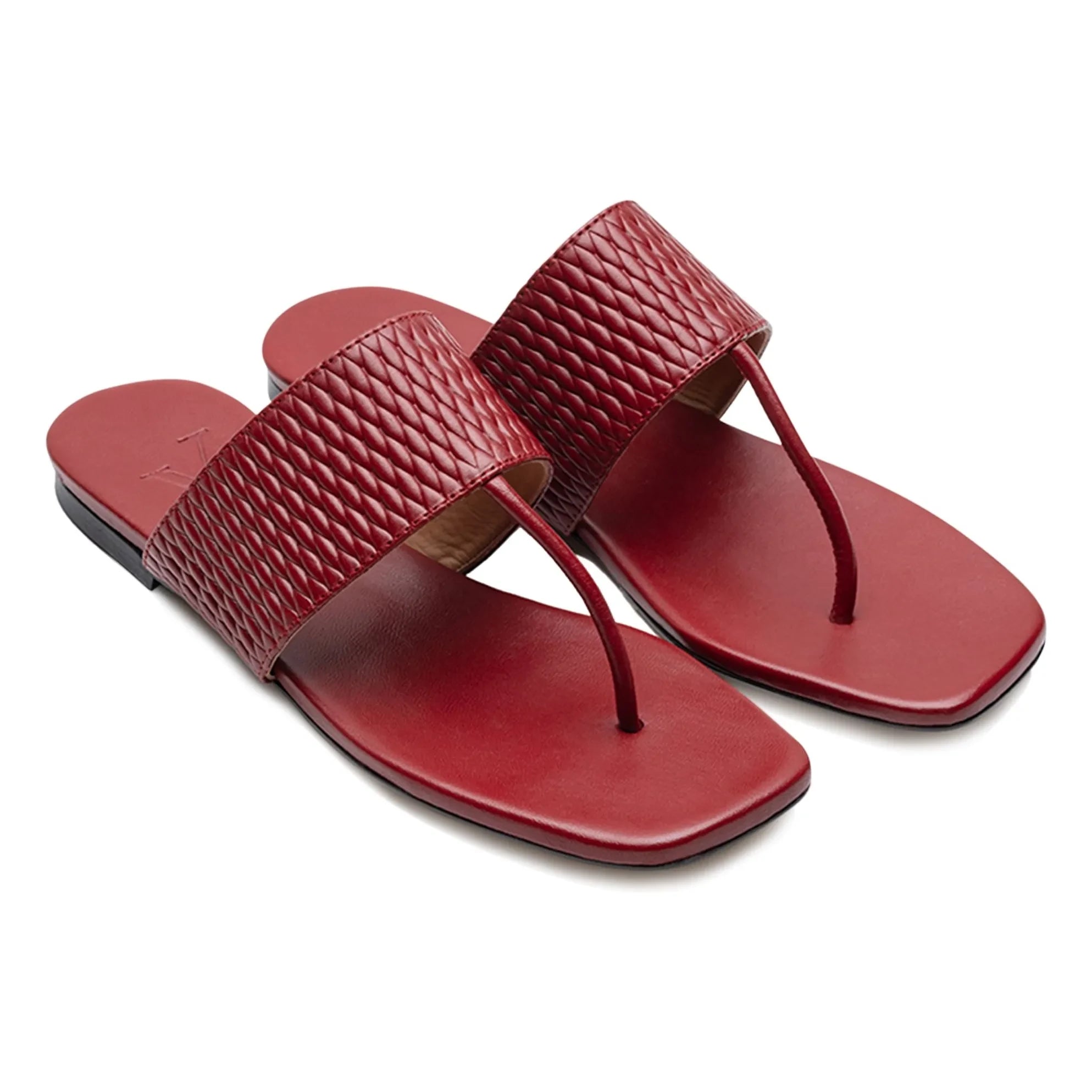Lachoix - Margot Leather Sandals | Red